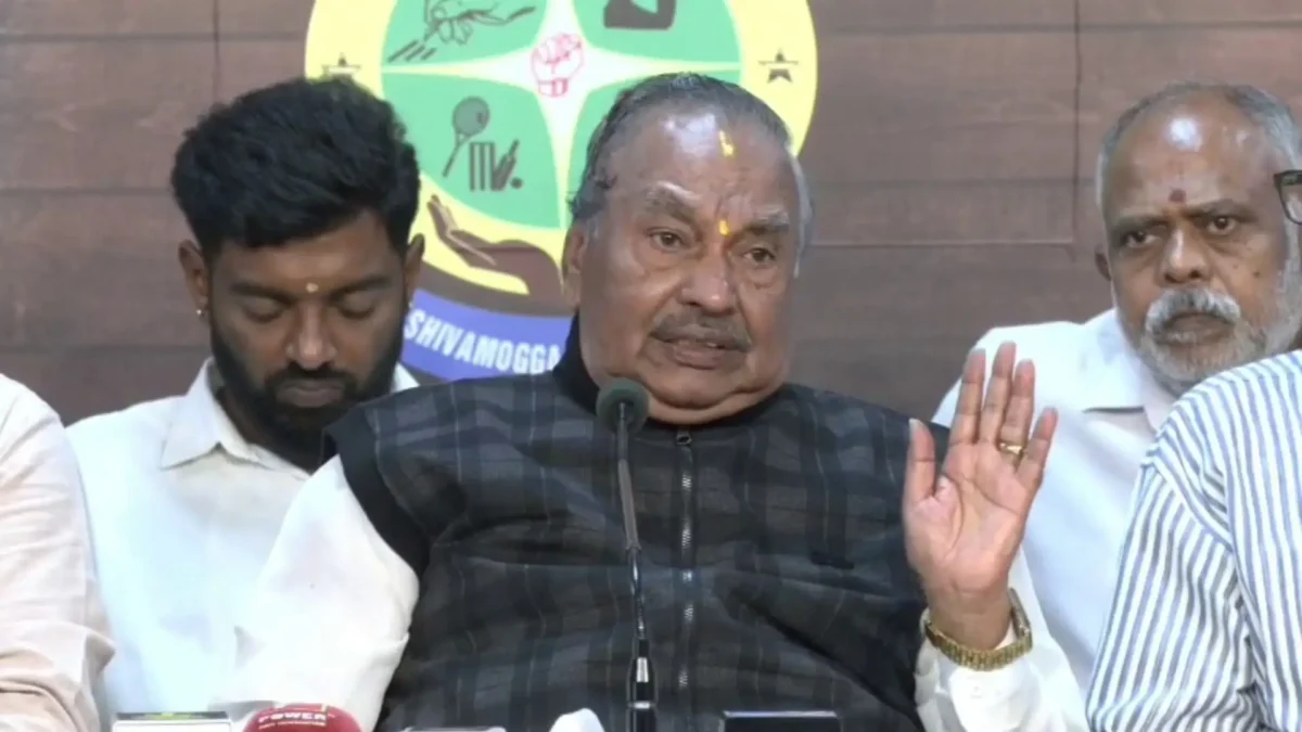 Congress is Exposed, Yathindra is a Kid in Politics KS Eshwarappa