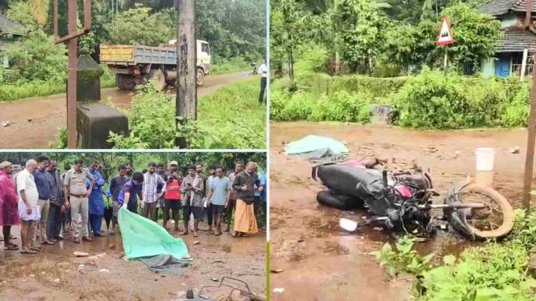 Sagara Hostel Warden Killed in Tipper Crash