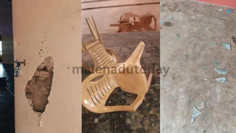 Sagara News Rangamandira Vandalized in Tumari