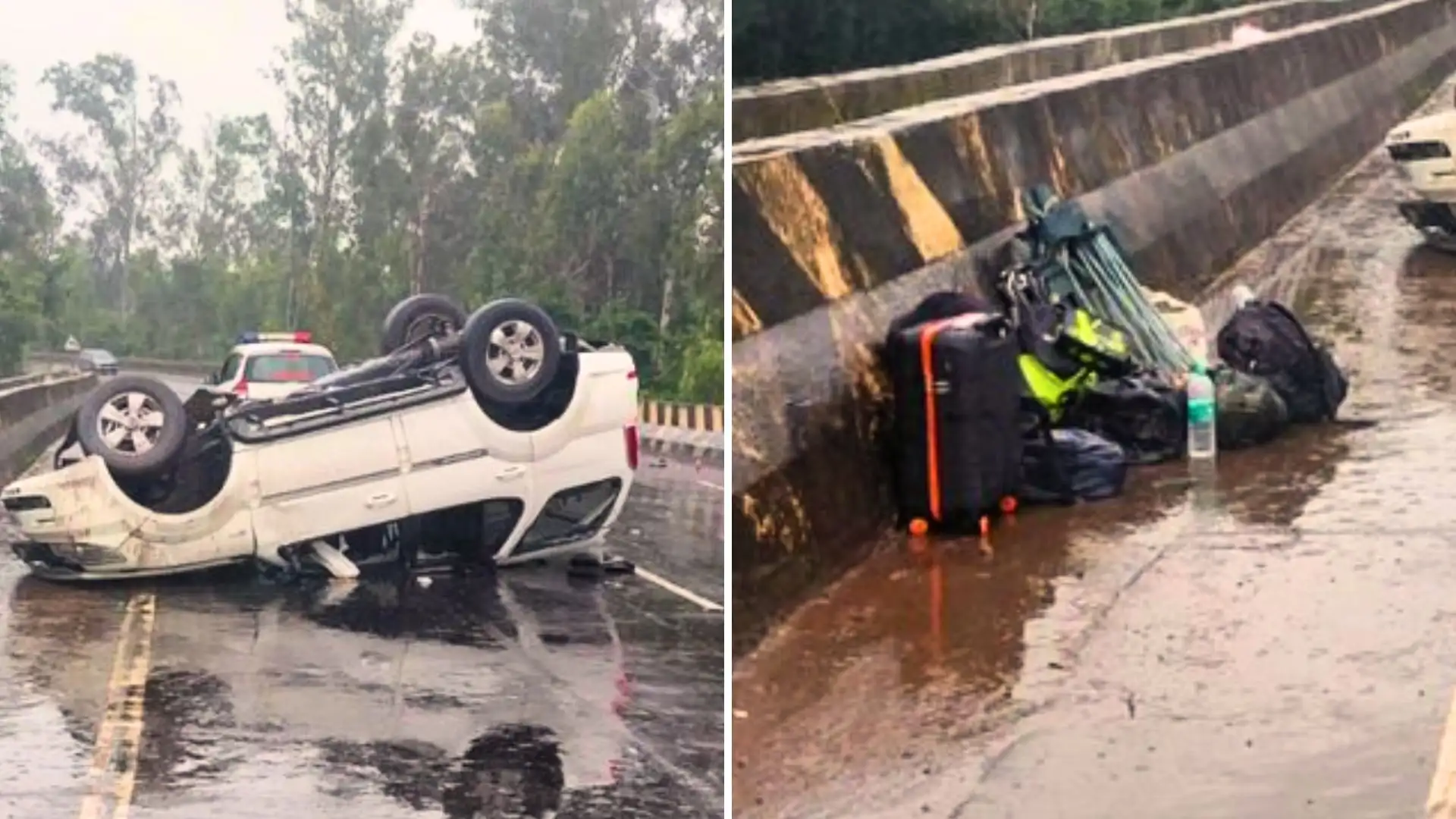 Shivamogga Crash 6 Saved as Car Flips
