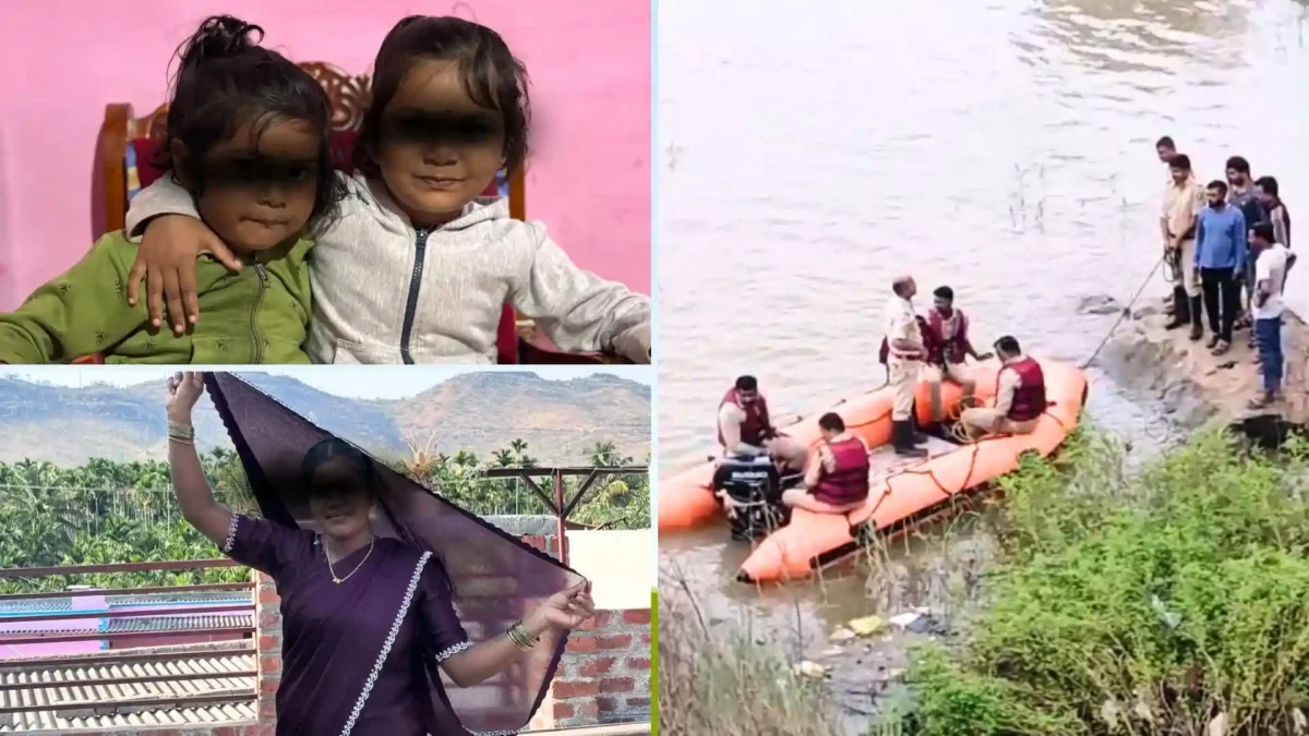 Shivamogga Search On for Missing Girls in River