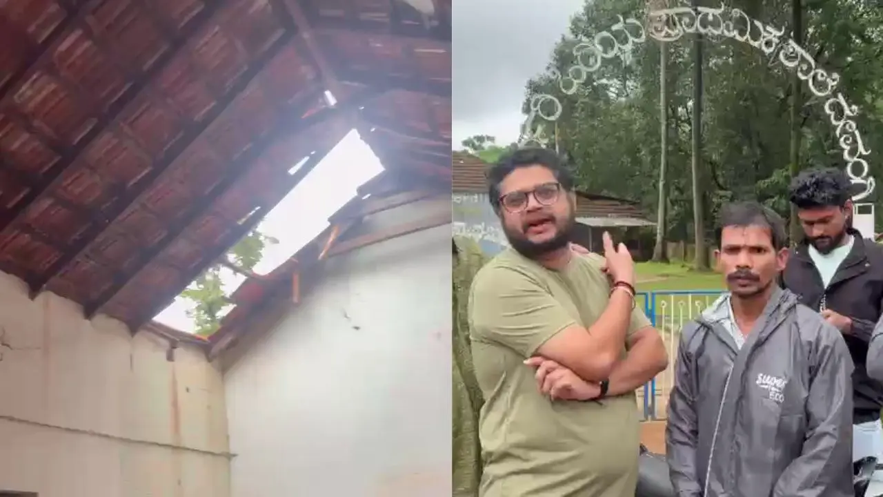 Thirthahalli Devangi School Roof Collapse