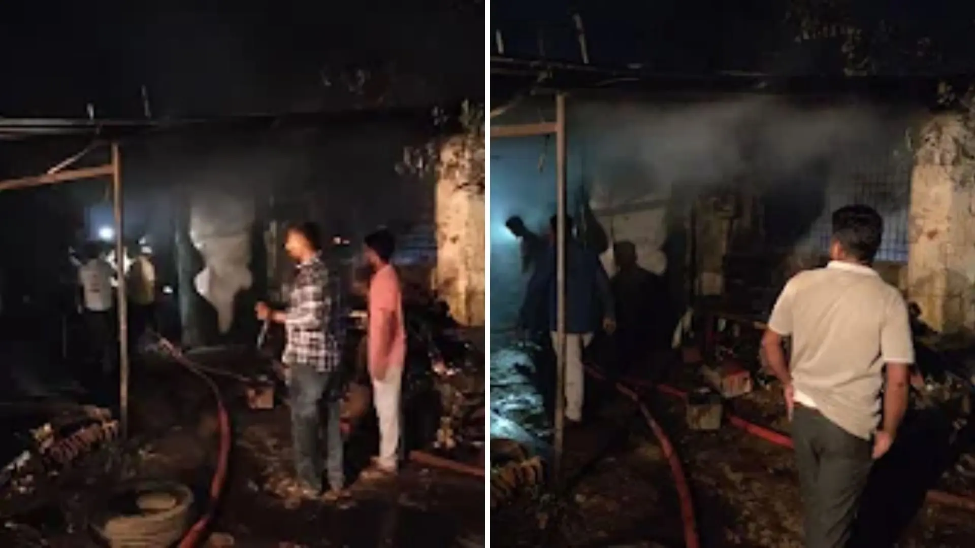 Cylinder Explosion Triggers Fire at Shivamogga Lorry Garage