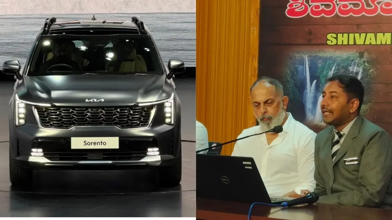 Kia Sorento Launching in Shivamogga ಶಿವಮೊಗ್ಗದಲ್ಲಿ ನಡೆದ ಪತ್ರಿಕಾ ಘೋಷ್ಟಿ