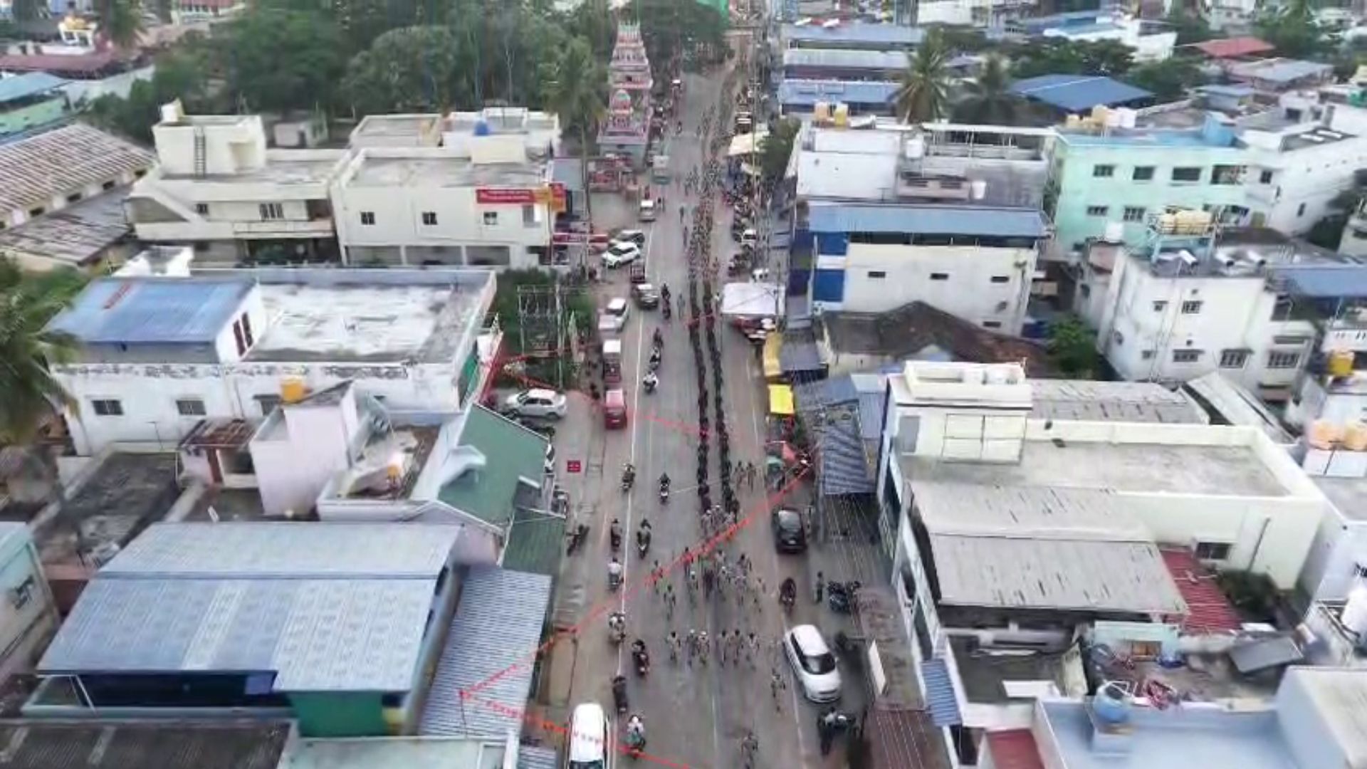 Police Route March in Shivamogga and Bhadravati Ahead of Ganesh Festival