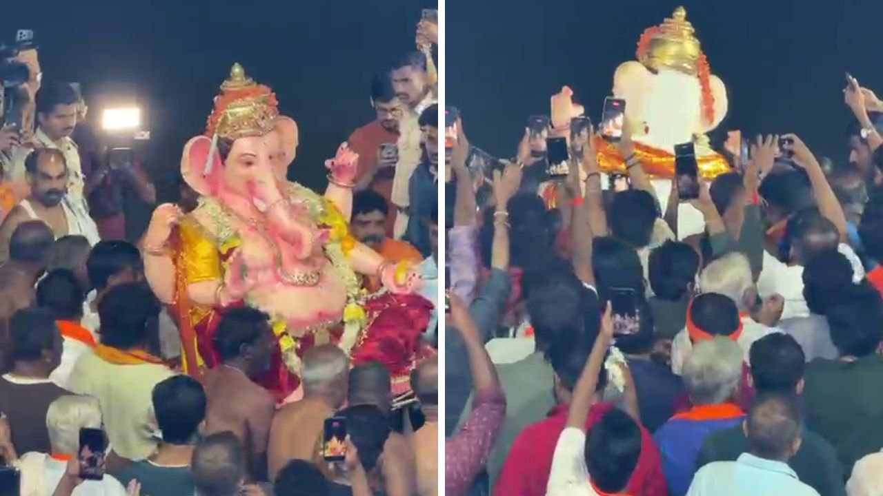 Shivamogga Hindu Mahasabha Ganapathi Immersed at Bheeman Maduvu Amid Thousands of Devotees
