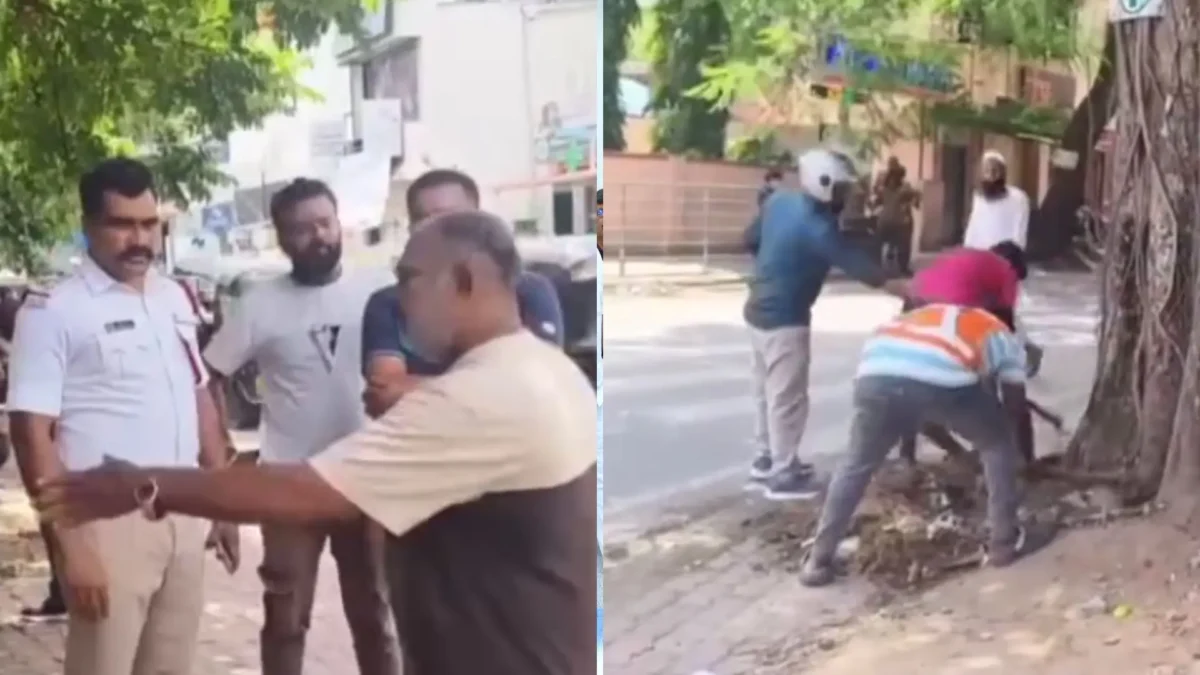 Traffic Issue Resolved at Deendayalu Road–Kuvempu Road T-Junction in Shivamogga