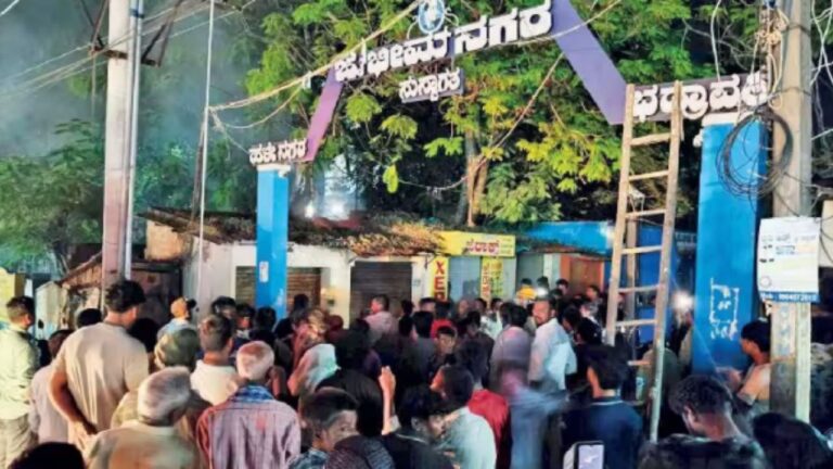 Short Circuit Causes Fire at Petty Shop Near Bhadravathi Court, Equipment Damaged