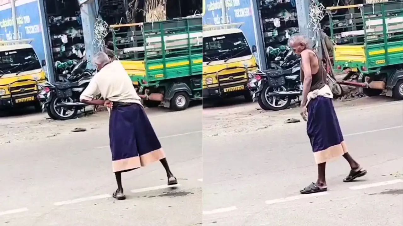 ಫುಲ್_ ಟೈಟ್_ ಆಗಿ ರಸ್ತೆಯಲ್ಲಿ ವೃದ್ಧನ ಹಾವಳಿ